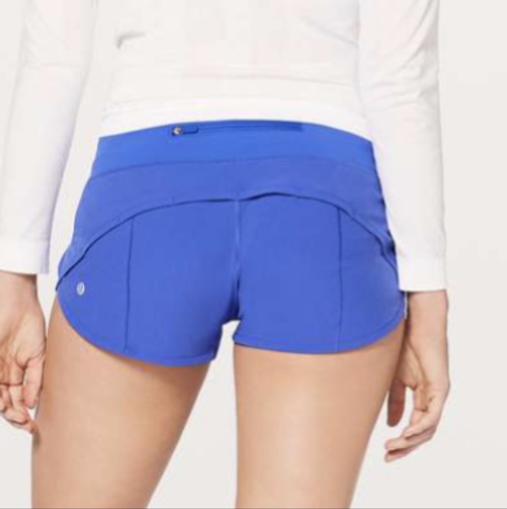 Lululemon Speed up high rise shorts 2.5 blazer tone blue